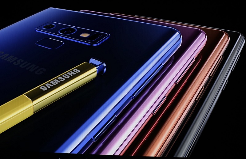 samsung galaxy note 9 mới ra mắt các bản màu