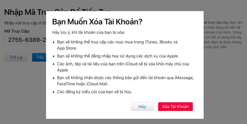 mẹo xóa tài khoản icloud vĩnh viễn