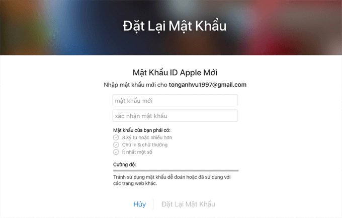 mật khẩu Apple ID 5