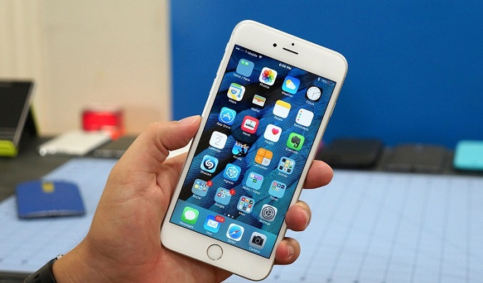 thiết kế mặt trước iPhone 6S Plus chưa active trôi bảo hành 
