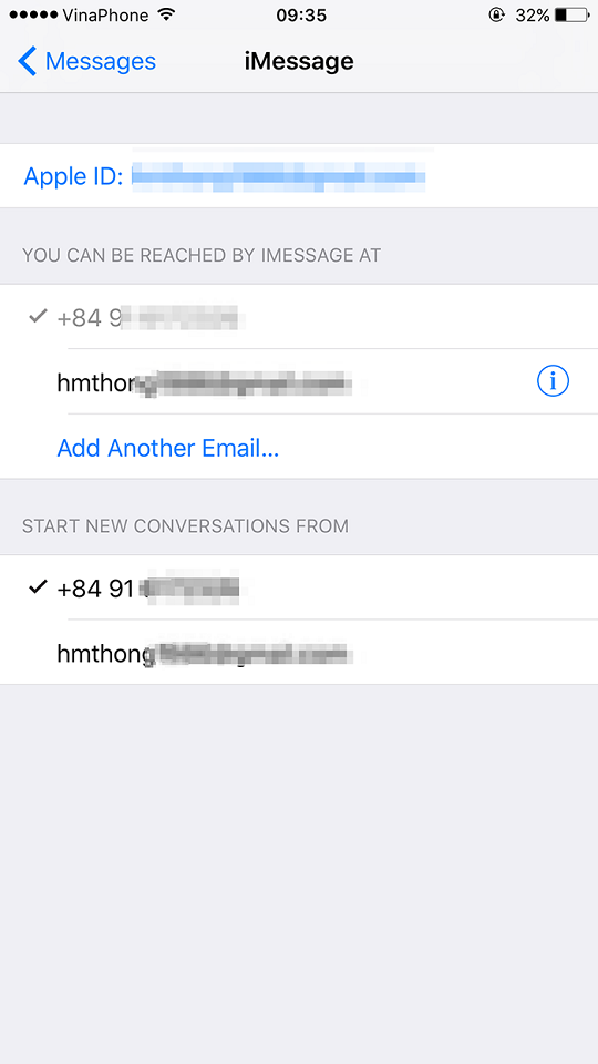 Mẹo đồng bộ tin nhắn iMessage: Bước 2