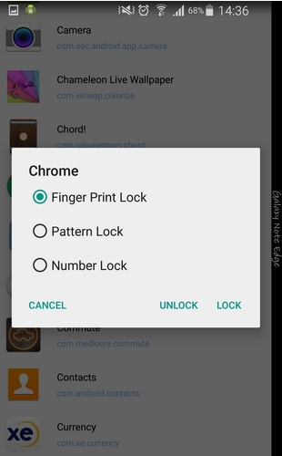 mở, khóa bằng dấu vân tay trên Android 3