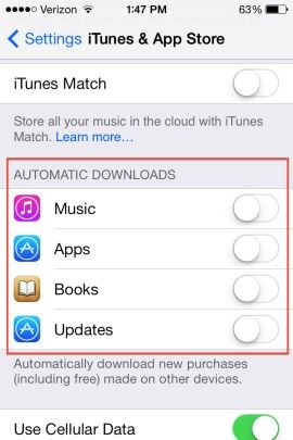 Mẹo tăng tốc trên thiết bị iOS 7 đời cũ: Bước 2