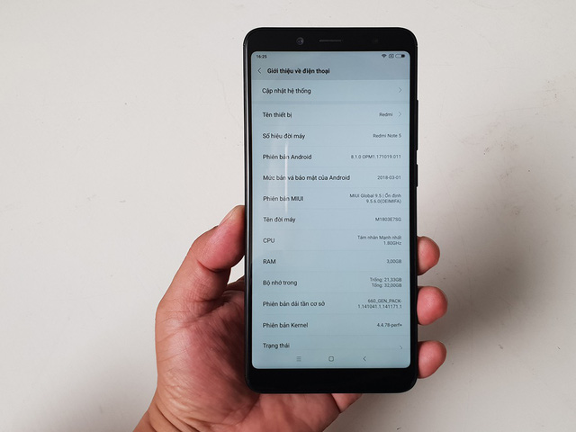 Xiaomi Redmi Note 5 thông số cấu hình