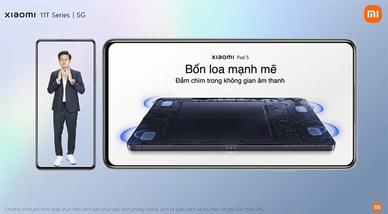 thiết kế Xiaomi Pad 5