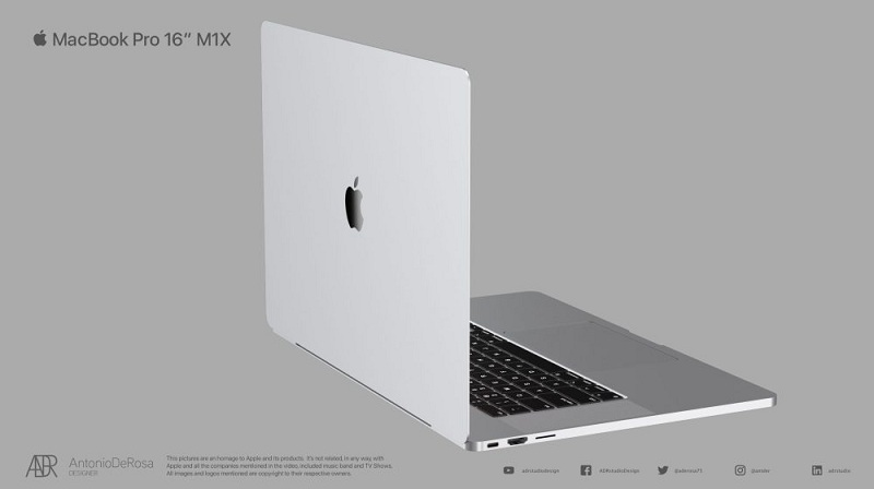 kích thước MacBook Pro 2021