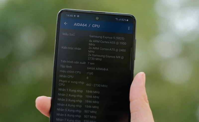 cấu hình Samsung Galaxy M62