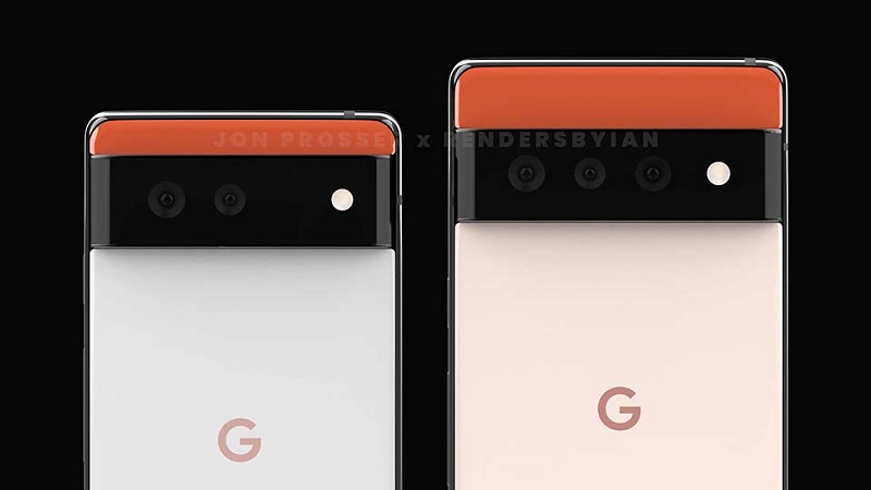 ngoại hình Google Pixel 6
