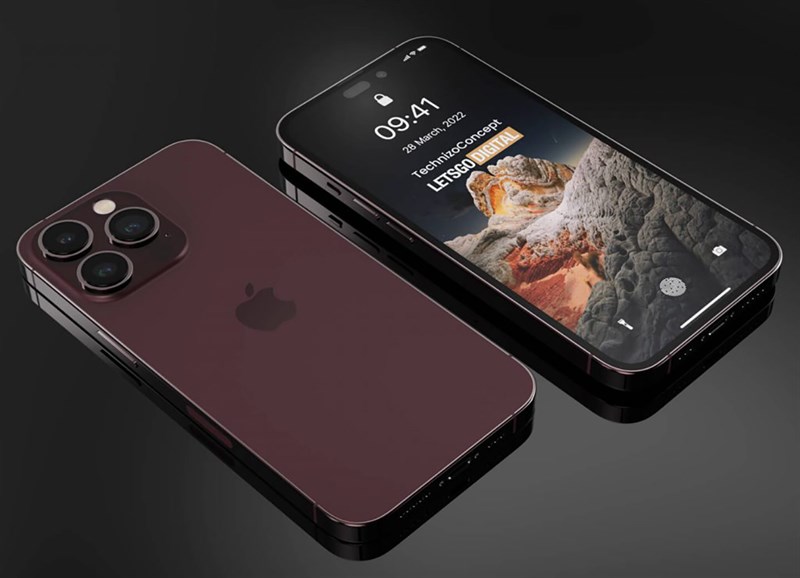iPhone 14 Pro màu Đỏ Burgundy