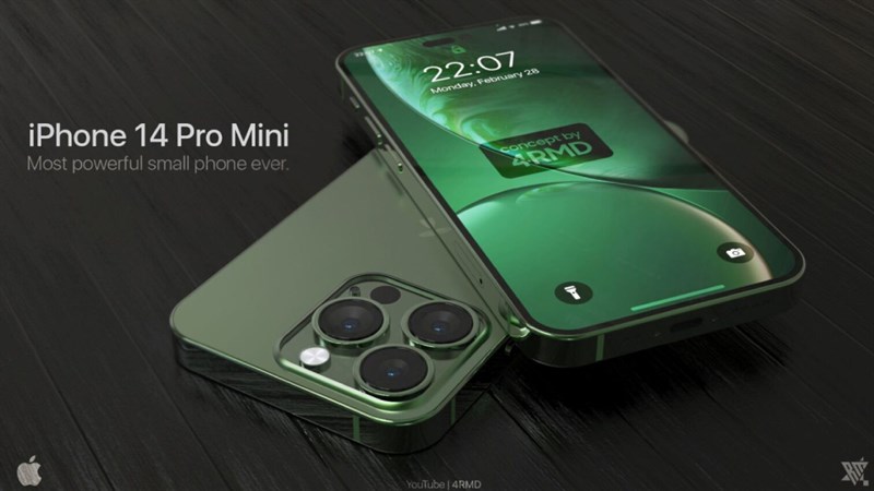 thiết kế iPhone 14 Pro mini