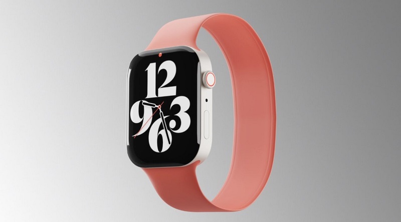 Apple Watch S8 màu đỏ mận