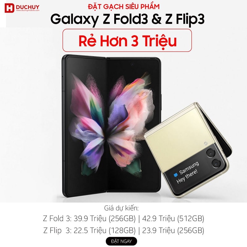 đặt trước Galaxy Z Fold3 5G, Galaxy Z Flip3 5G