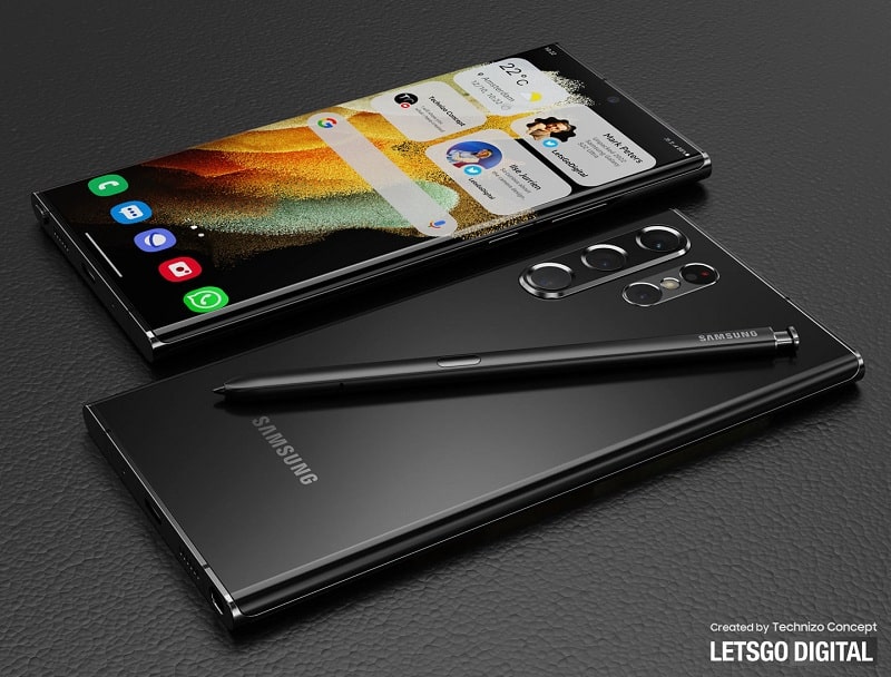 Samsung Galaxy S22 Ultra 5G màu đen