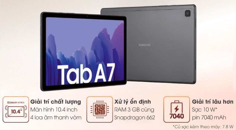 tính năng Galaxy Tab A7 2020