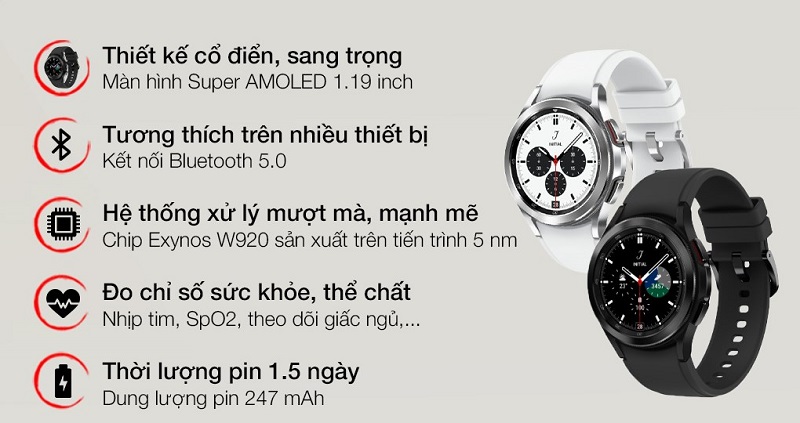 tính năng Galaxy Watch 4 Classic