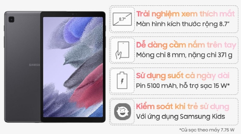 tính năng Samsung Galaxy Tab A7 Lite 