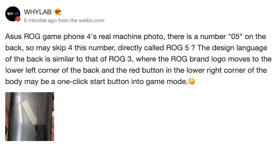 cấu hình ROG Phone 4