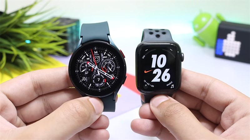 So sánh Apple Watch Series 7 vs Galaxy Watch 4