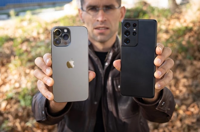 Mặt lưng iPhone 13 Pro Max hay Galaxy S21 Ultra 5G