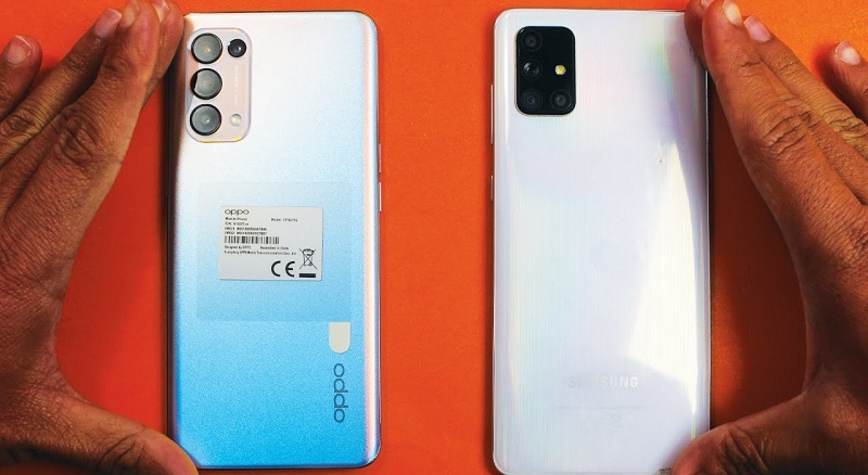 So sánh OPPO Reno5 với Galaxy A71