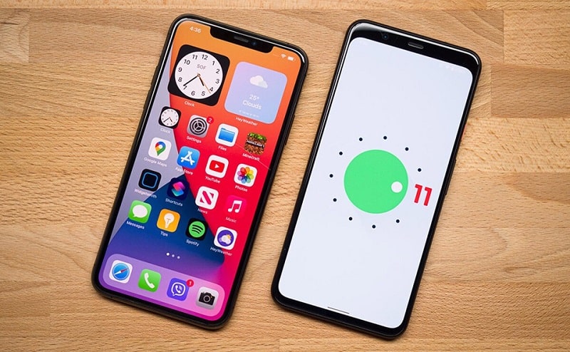 So sánh Android 11 vs iOS 14 