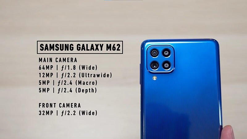Camera Samsung Galaxy M62