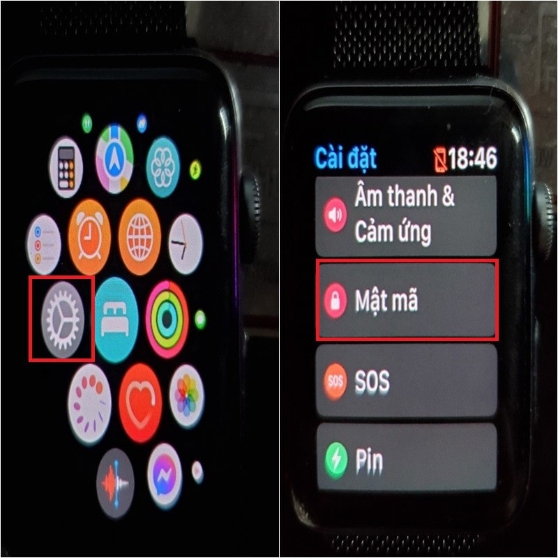 mở khoá iPhone bằng Apple Watch bước 2 
