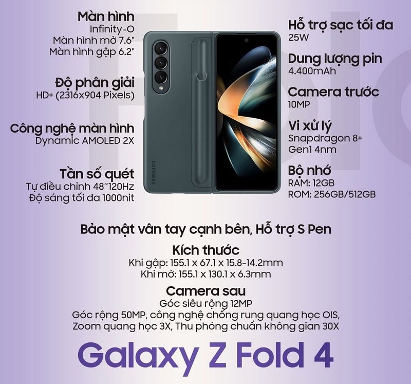 cấu hình Samsung Galaxy Z Fold4 5G