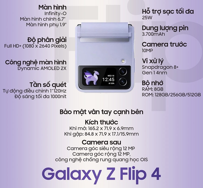 cấu hình Samsung Galaxy Z Flip4 5G