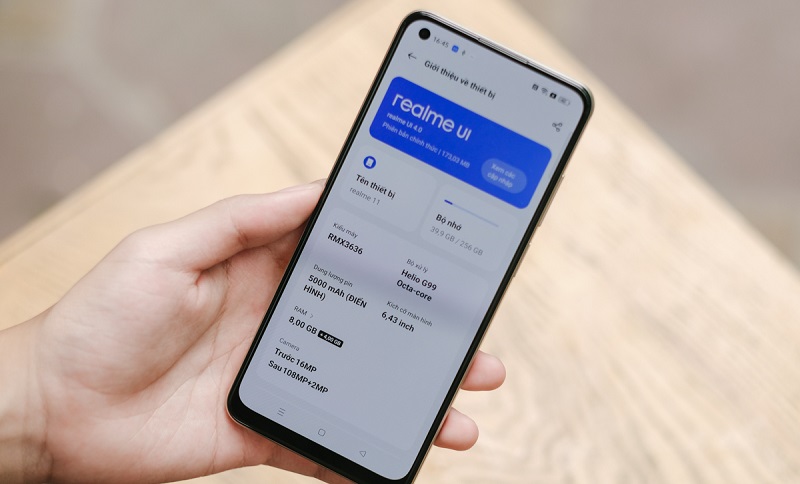 cấu hình Realme 11