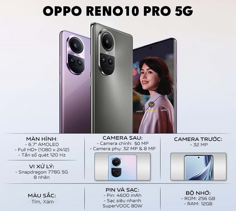 tính năng Oppo Reno10 Pro 5G