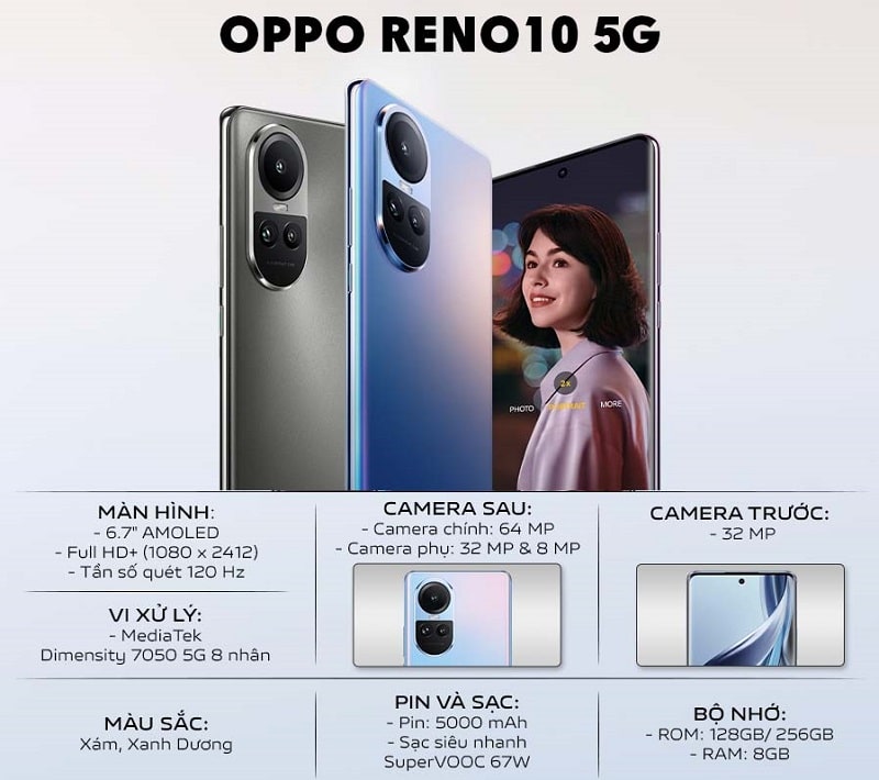 tính năng Oppo Reno10 5G