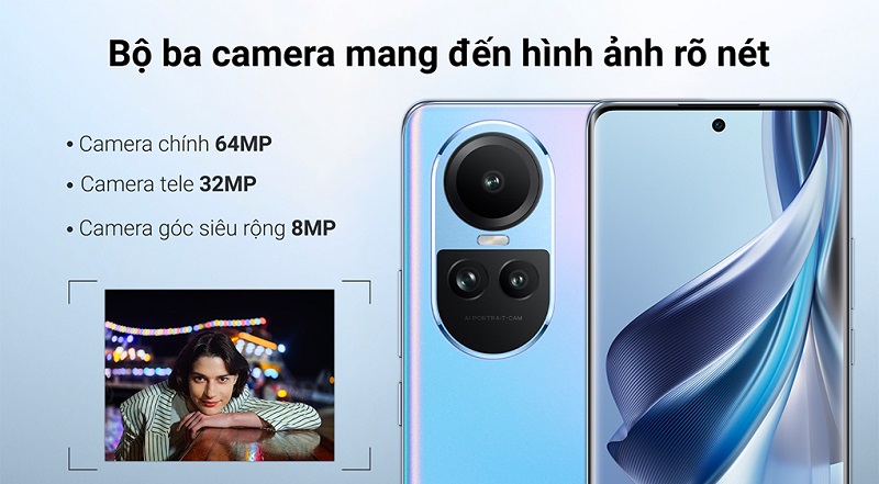 camera Oppo Reno10 5G 256GB cũ chất lượng