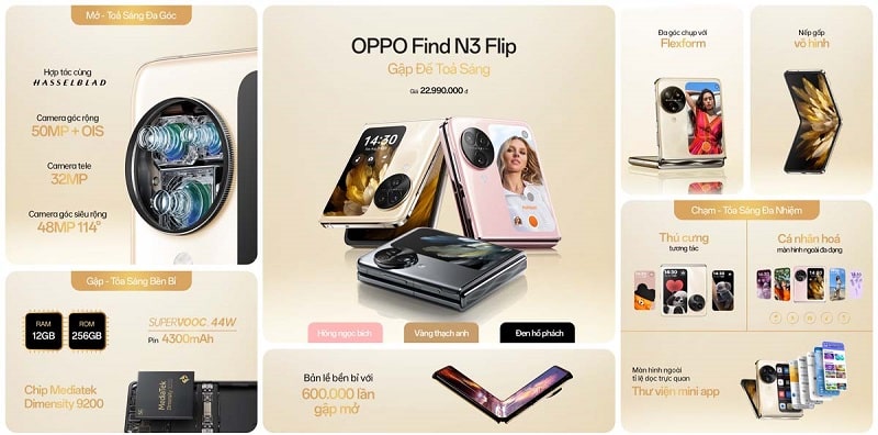 tính năng OPPO Find N3 Flip