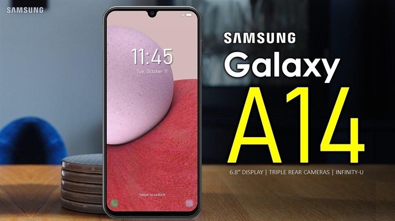 Ảnh render Samsung Galaxy A14 4G