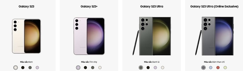 Màu sắc của Galaxy S23 | S23 Plus | S23 Ultra 5G
