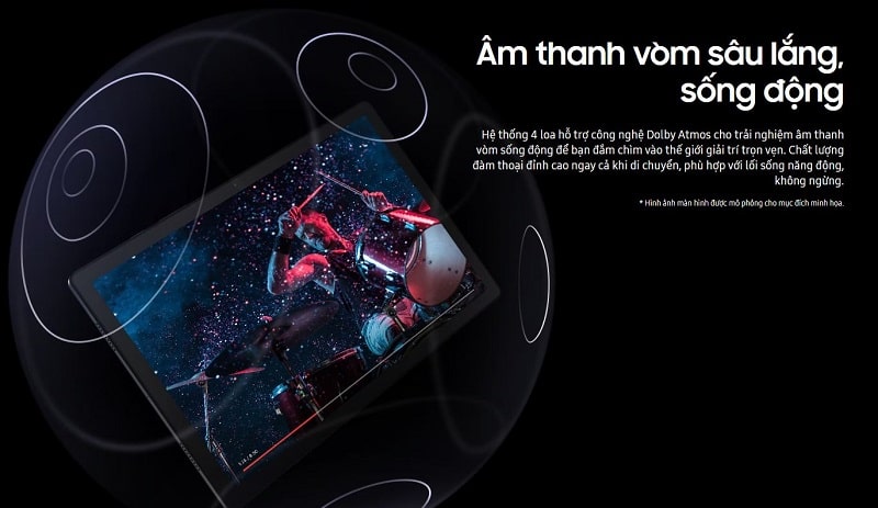 âm thanh Galaxy Tab A8 2022 wifi