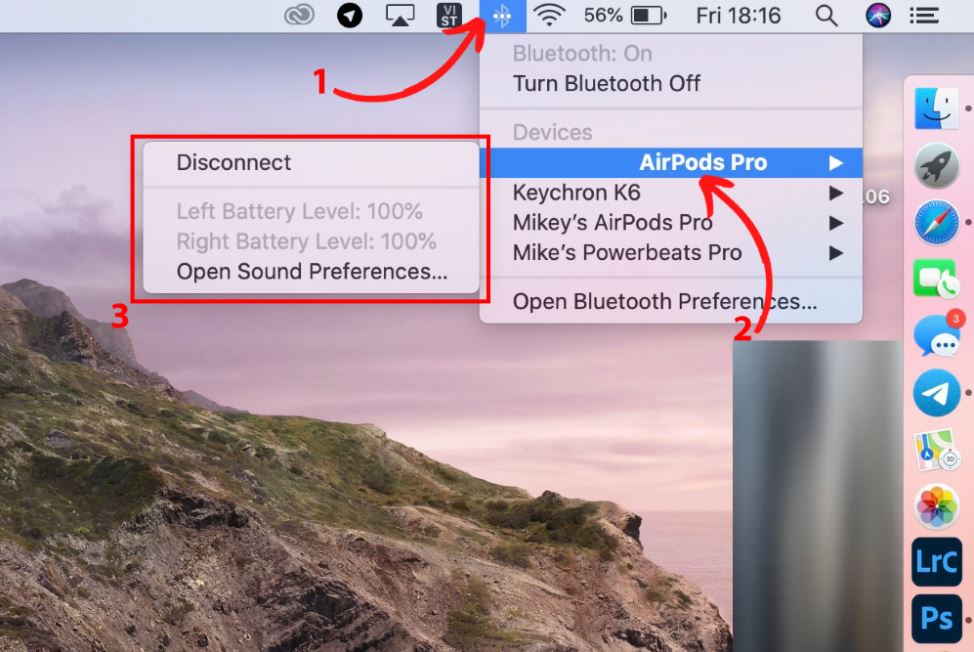 Kiểm tra pin AirPods trên Macbook