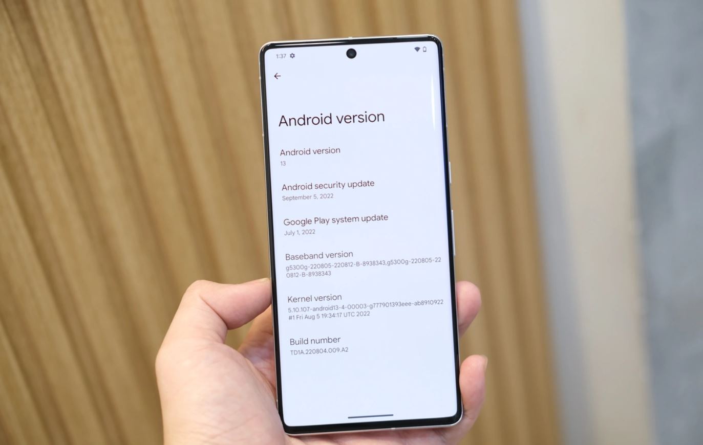 phần mềm Google Pixel 7 Pro 5G