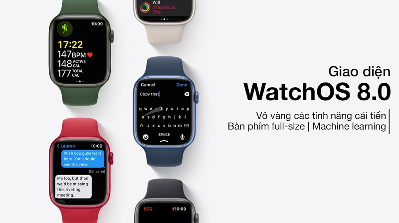 Giao diện Apple Watch Series 7