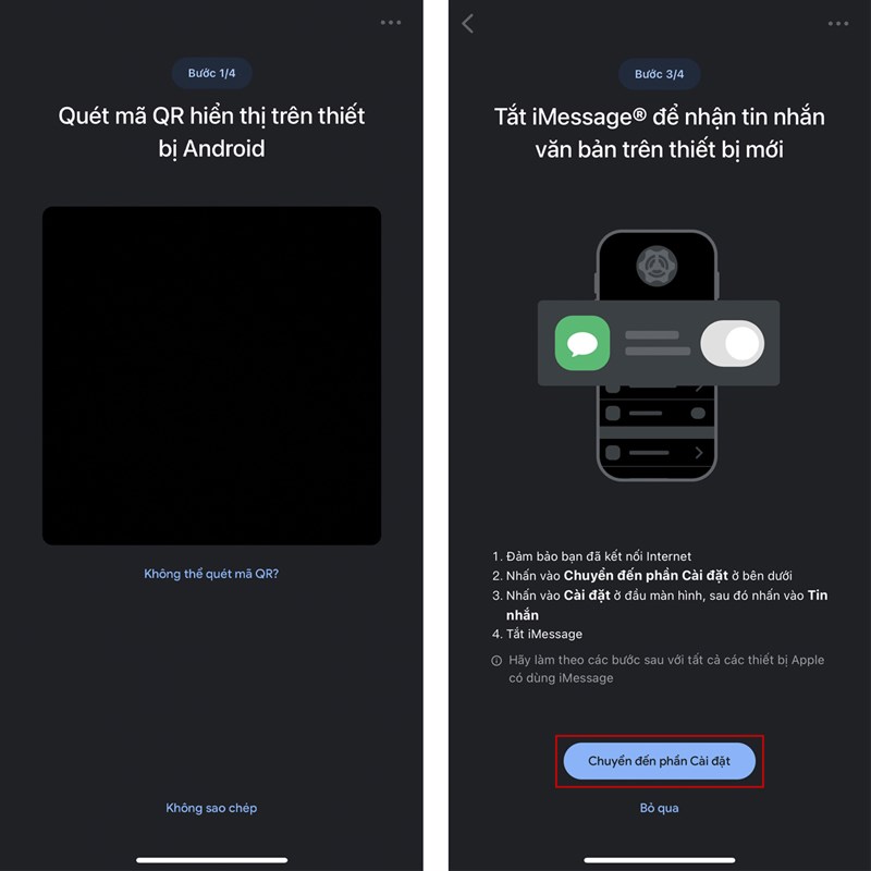 Bước 3 cách chuyển dữ liệu từ iPhone sang Android