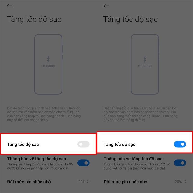 Bước 3 Cách bật sạc nhanh trên Xiaomi