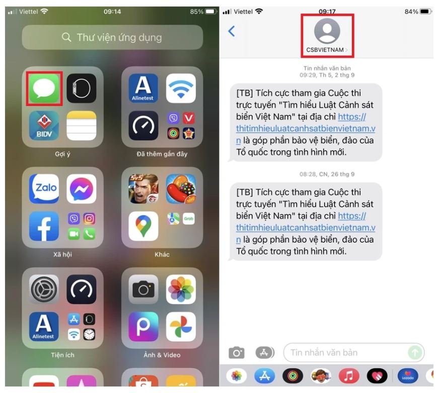 Bước 1 cách chặn tin nhắn trên iPhone