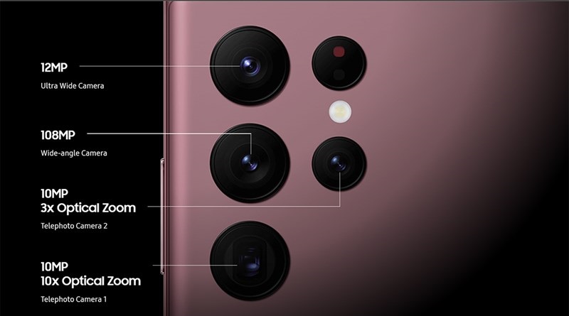 Camera Samsung Galaxy S22 Ultra 5G Màu Thời Thượng Mới