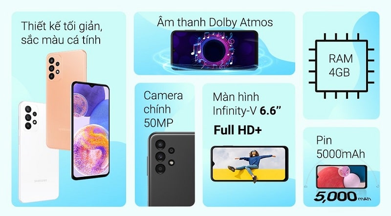 Các tính năng Samsung Galaxy A13 