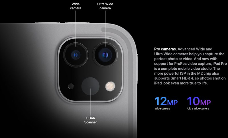 Camera iPad Pro M2 2022
