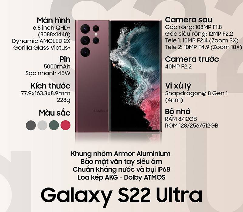 Cấu hình S22 Ultra