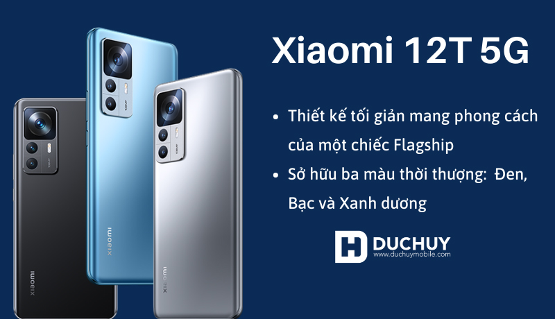 Thiết kế Xiaomi 12T 5G