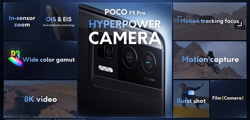 camera Xiaomi POCO F5 Pro