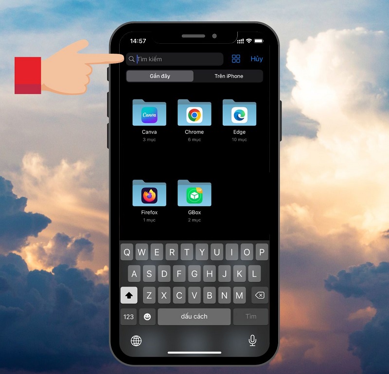 Cách tìm file trên iPhone bước 3